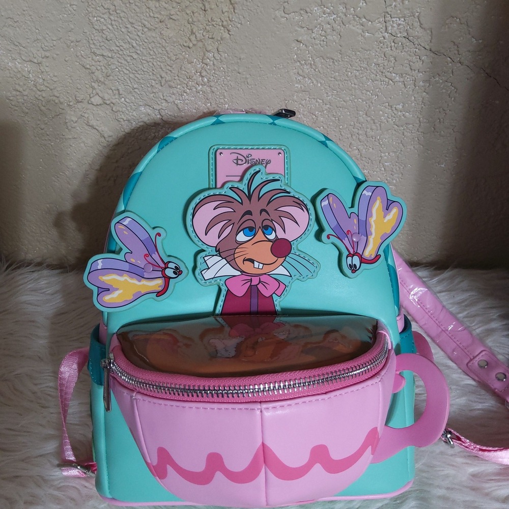 Loungefly Disney Alice in Wonderland Teacup Dormouse Mini Backpack Hot Topic NWT